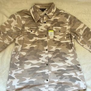 NWT Camo Button Down